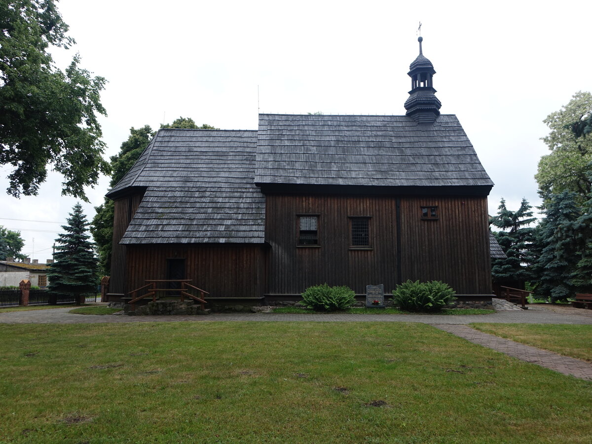 Ryszweko, Holzkirche St. Maria Magdalena, erbaut 1520 (12.06.2021)