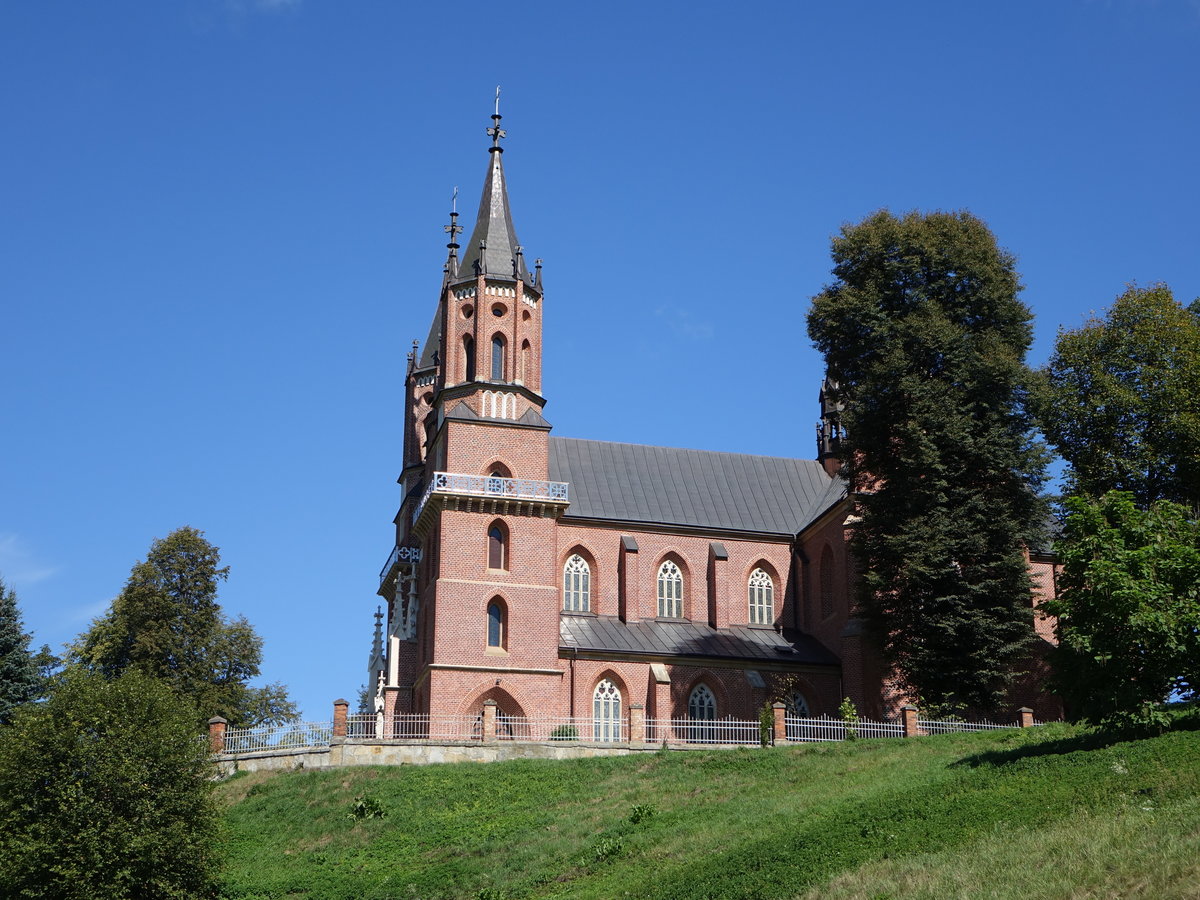 Rzepiennik, Neue Pfarrkirche, erbaut von 1856 bis 1864 (03.09.2020)