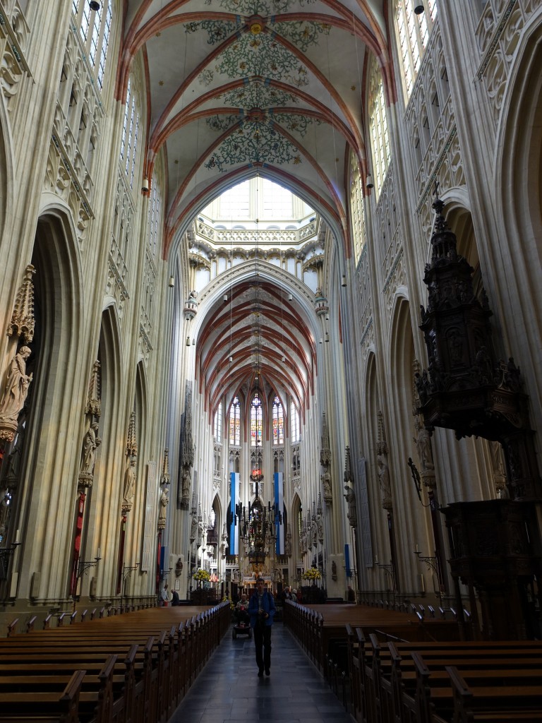 S-Hertogenbosch, Mittelschiff der St. Johannes Kathedrale (01.05.2015)