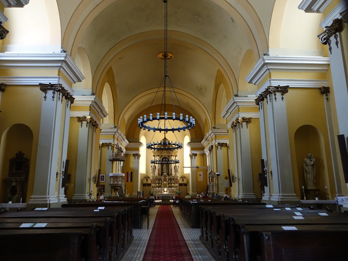 Storaljajhely, barocker Innenraum der kath. St. Istvan Kirche (06.09.2018)