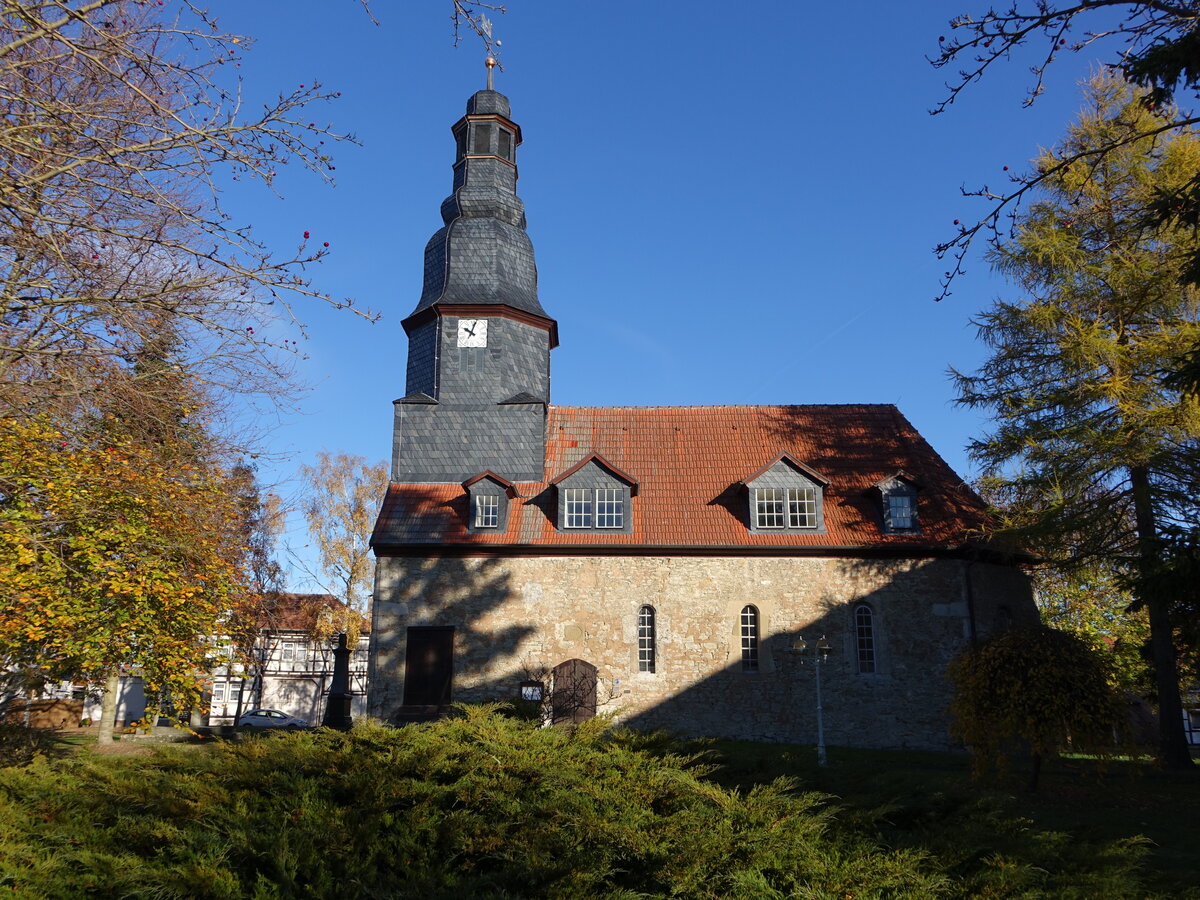 Saalfeld, evangelische St. Nicolai Kirche, erbaut ab 1580 (13.11.2022)