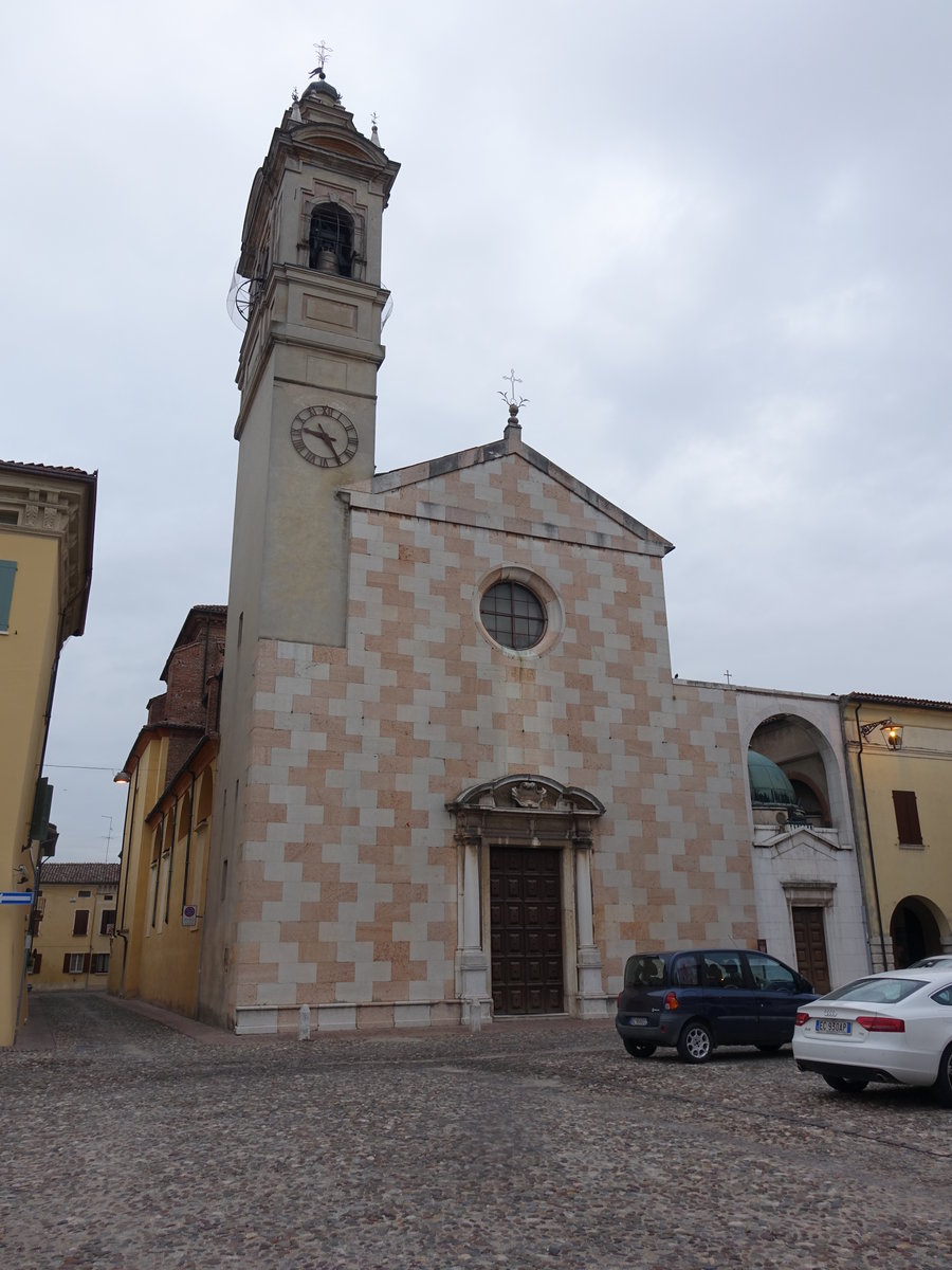 Sabbioneta, Kirche St. Maria Assunta, erbaut ab 1582, barockisiert 1767 durch Antonio Bresciani und Gaetano Ghidetti (10.10.2016)