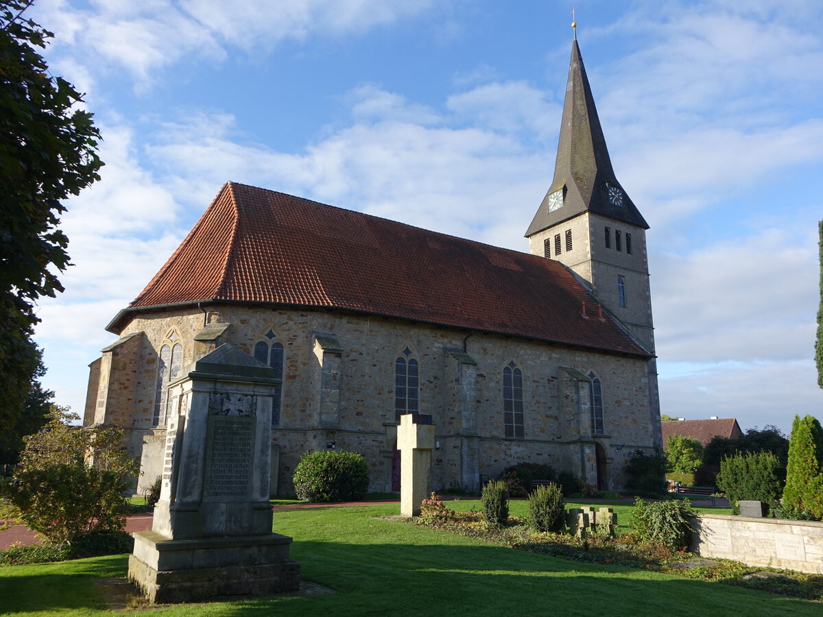 Sachsenhagen, evangelische St. Elisabeth Kirche, erbaut von 1663 bis 1676 (07.10.2021)