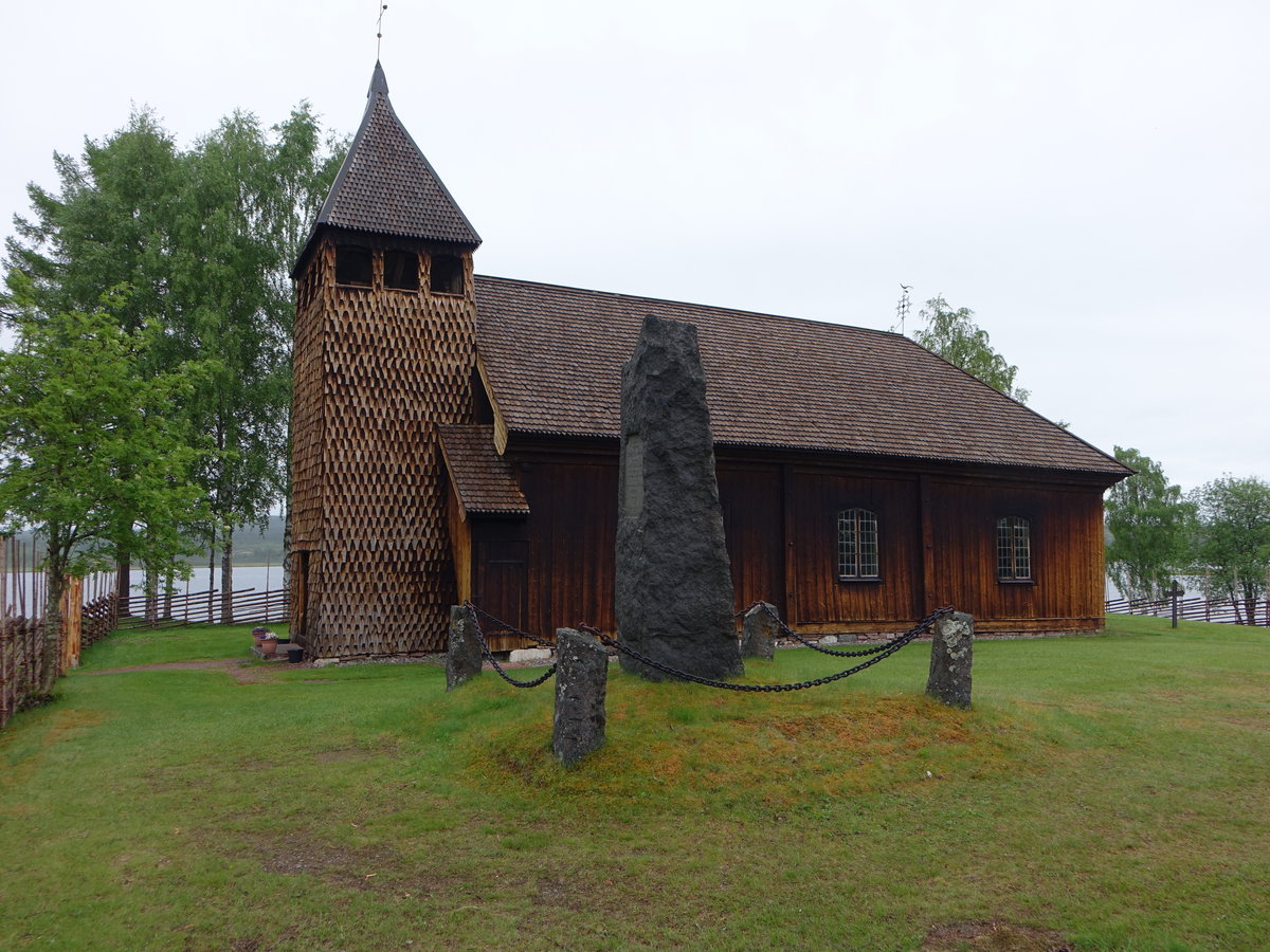 Srna, alte Ev. Kirche, erbaut von 1684 bis 1697, Einrichtung aus dem 18. Jahrhundert (17.06.2017)