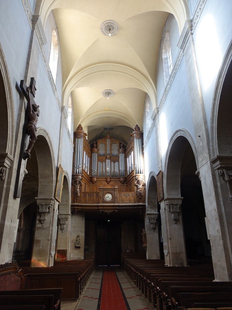 Saint-Dizier, Orgelempore in der St. Martin Kirche (26.10.2015)