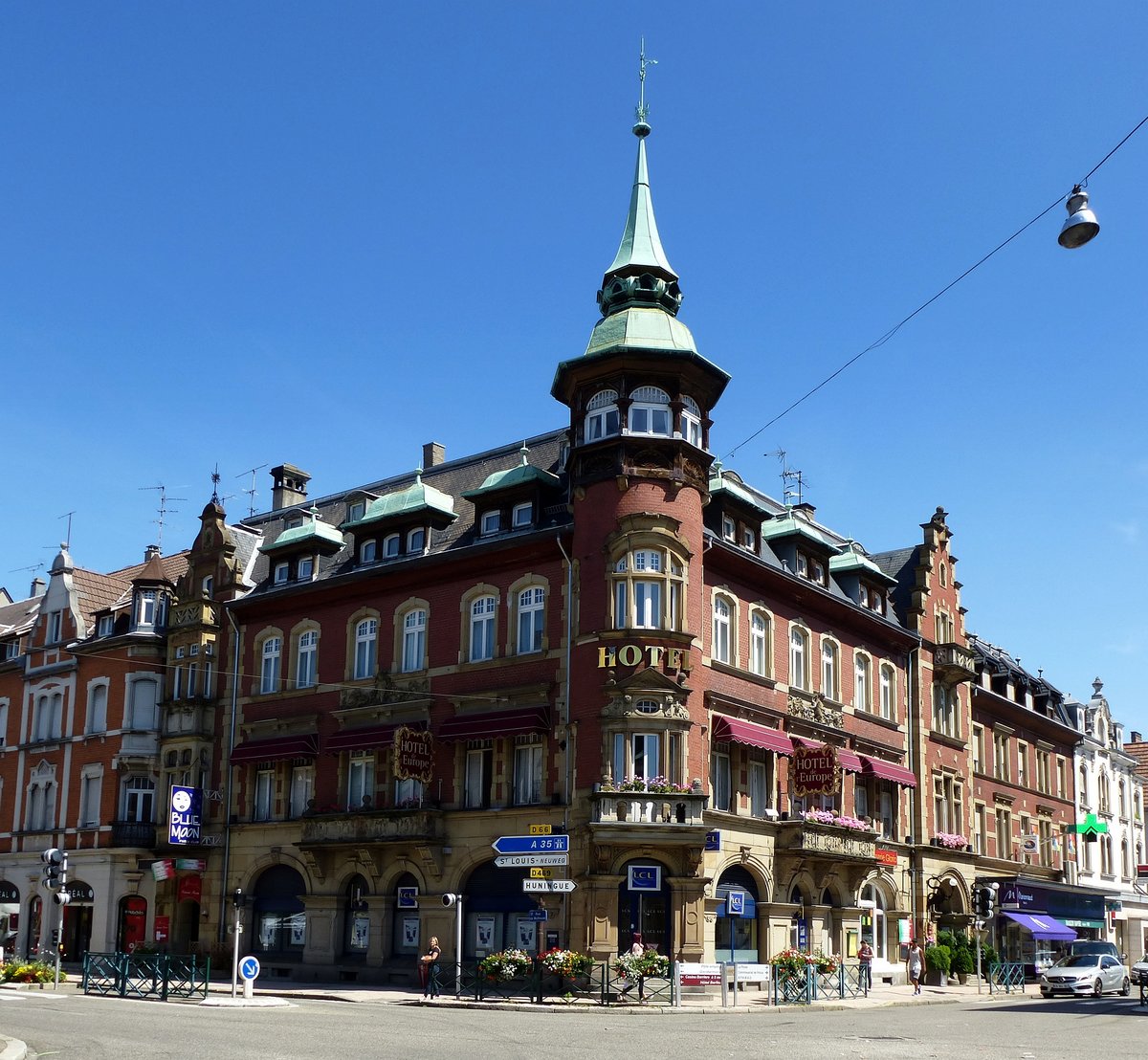 Saint-Louis, das Hotel  Europa , Juli 2016