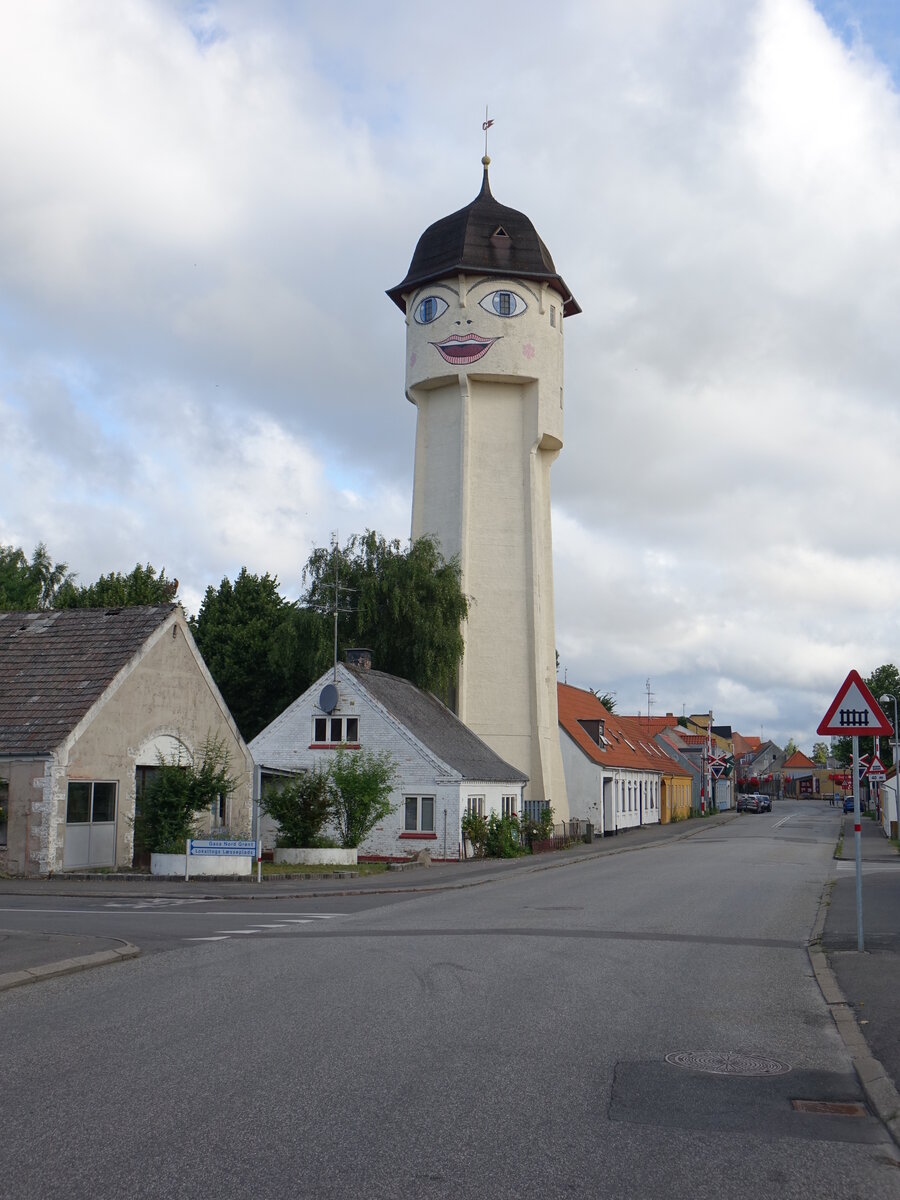 Sakskobing, Wasserturm Saxine in der Nystedvej Strae (18.07.2021)