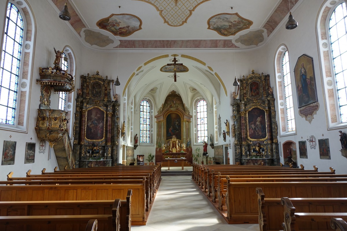 Salmendingen, Altre und Kanzel von Franz Josef Spiegler in der St. Michael Kirche (19.02.2015)