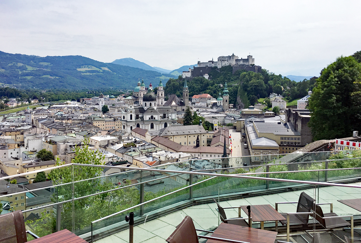 Salzburg, Franziskaner-Kirche, Dom, Festung Hohensalzburg usw. - 14.06.2017