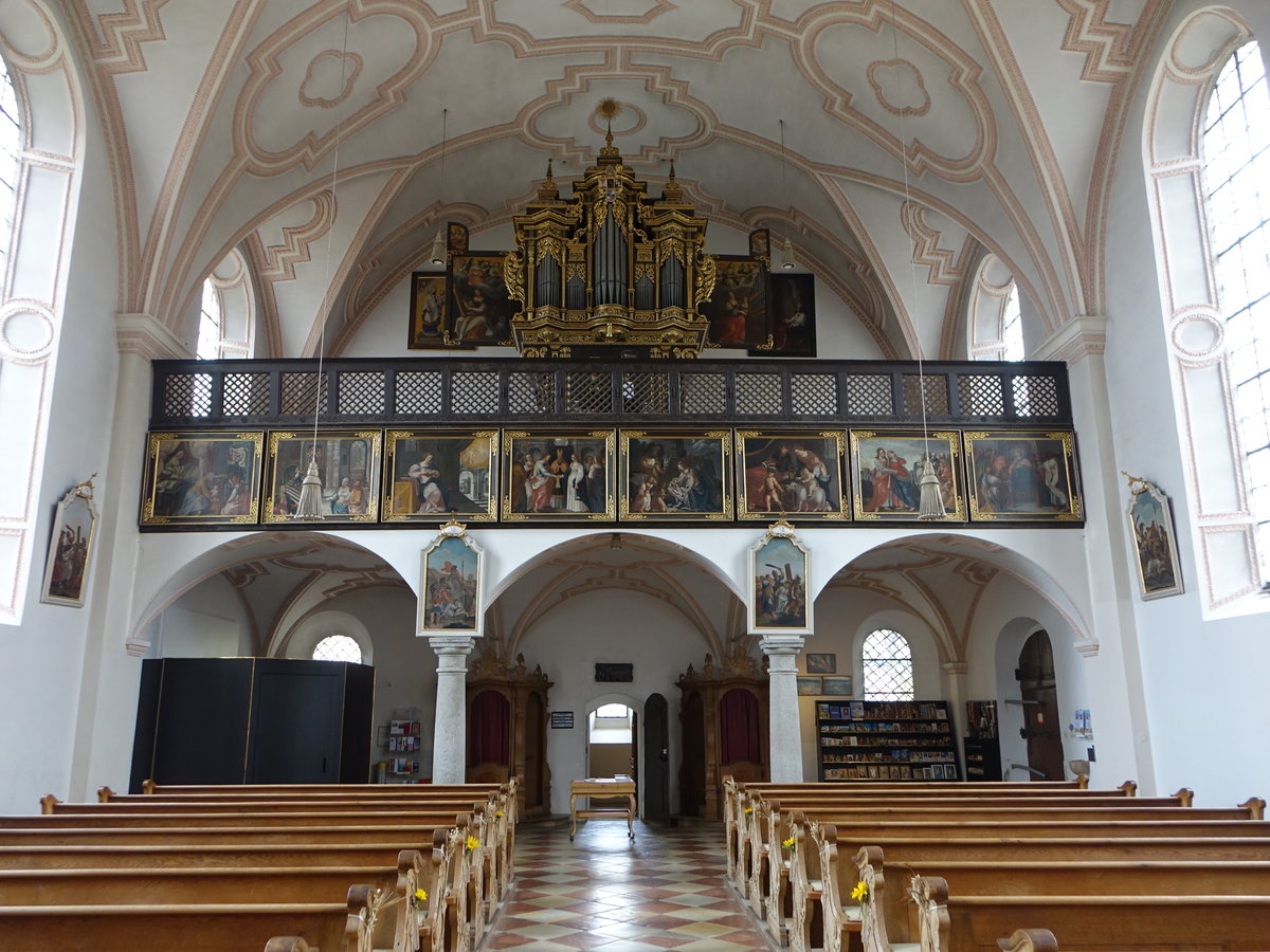 Sammarei, Orgelempore in der Wallf. Kirche Maria Himmelfahrt (20.10.2018)