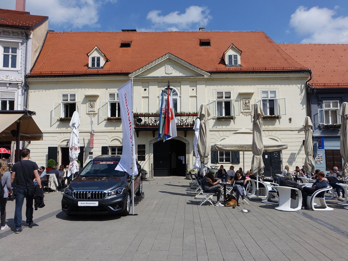 Samobor, historisches Rathaus am Hauptplatz Kralja Tomislava (01.05.2017)