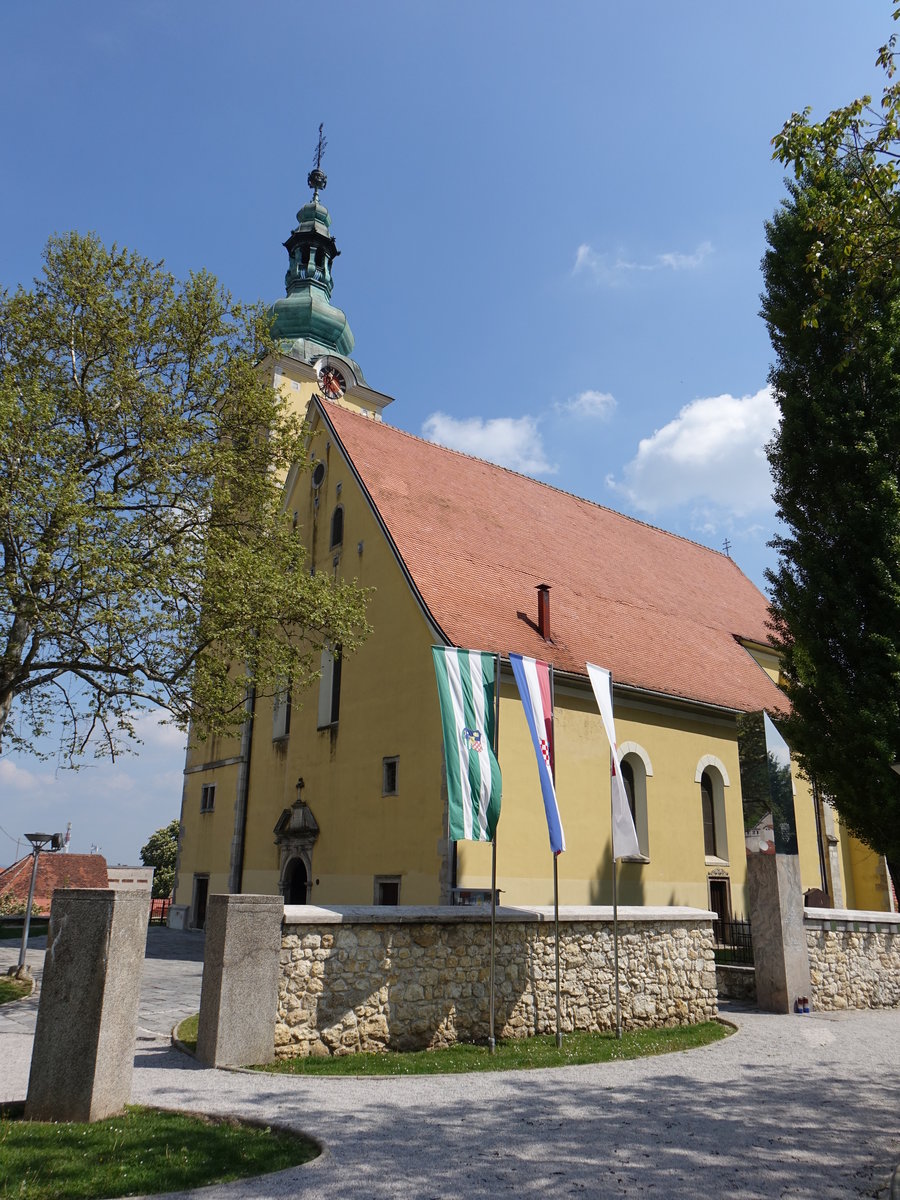 Samobor, St. Anastasia Kirche, erbaut im 17. Jahrhundert (01.05.2017)