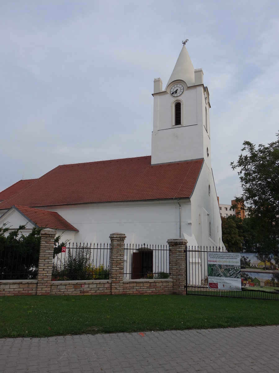 Samorin / Sommerein, reformierte Kirche, sptromanisch erbaut im 13. Jahrhundert (28.08.2019)