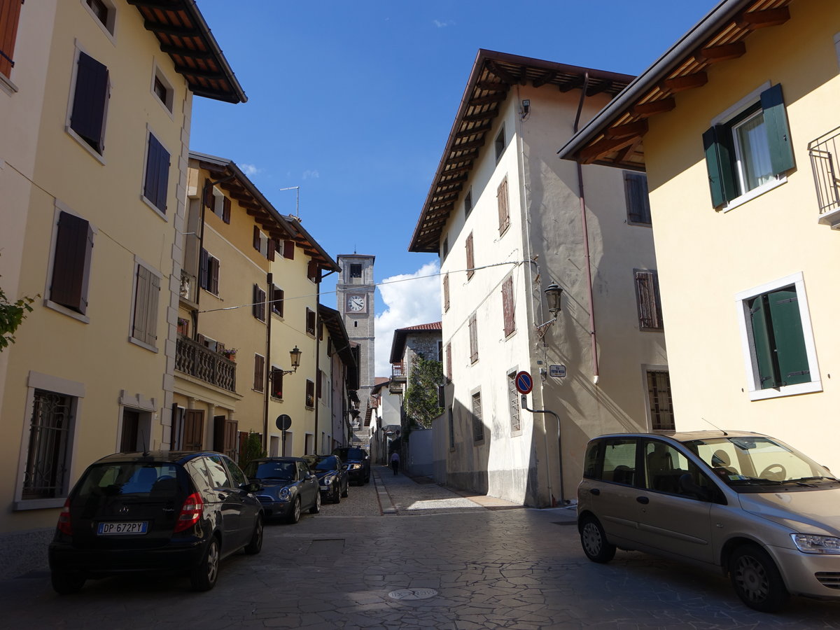 San Daniele del Friuli, historische Gebude in der Via Roma (05.05.2017)