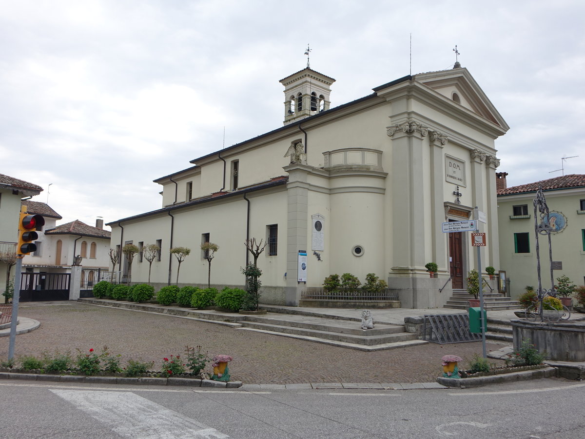 San Marco, Pfarrkirche San Marco Evangelista, erbaut bis 1902 durch Architekt Girolamo Aronco (06.05.2017)