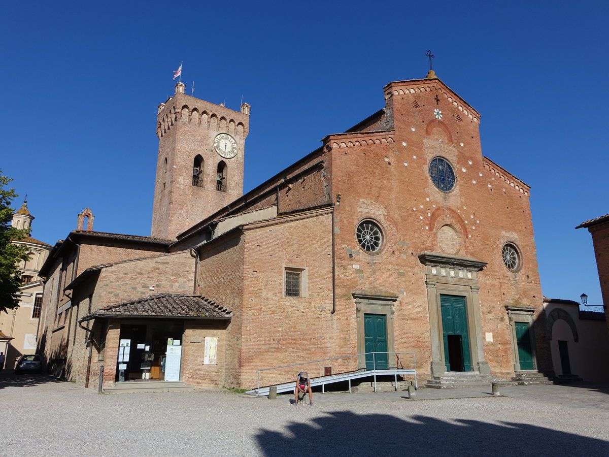 San Miniato, Dom St. Maria Assunta, erbaut im 13. Jahrhundert mit romanischenr Fassade (16.06.2019)