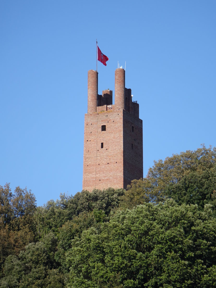 San Miniato, Torre di Federico II, Rest der Kaiserburg Kaiser Friedrichs II. von 1218 (16.06.2019)