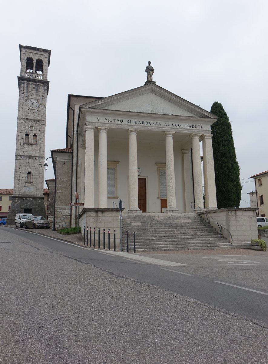 San Pietro di Barbozza, Pfarrkirche San Pietro, erbaut im 19. Jahrhundert (17.09.2019)