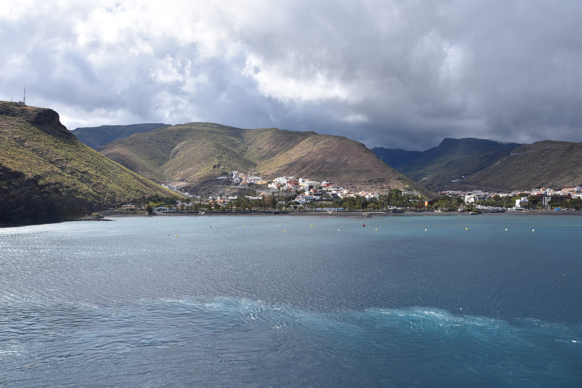 SAN SEBASTIN DE LA GOMERA (Provincia de Santa Cruz de Tenerife), 30.03.2016, Blick auf Teile der Inselhauptstadt