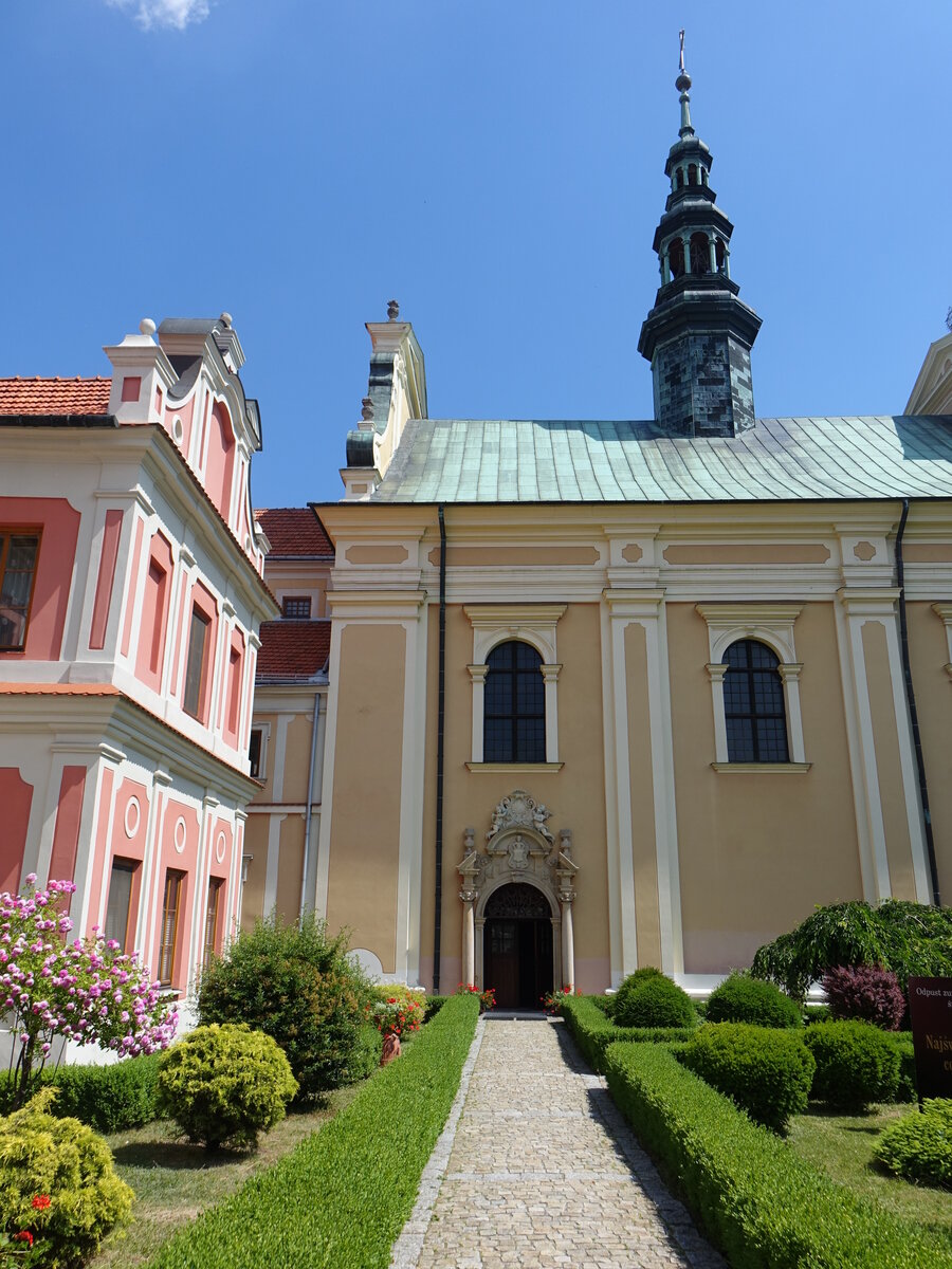 Sandomierz, Benediktinerkirche St. Michael, erbaut im 17. Jahrhundert durch Jan Michal Link (18.06.2021)