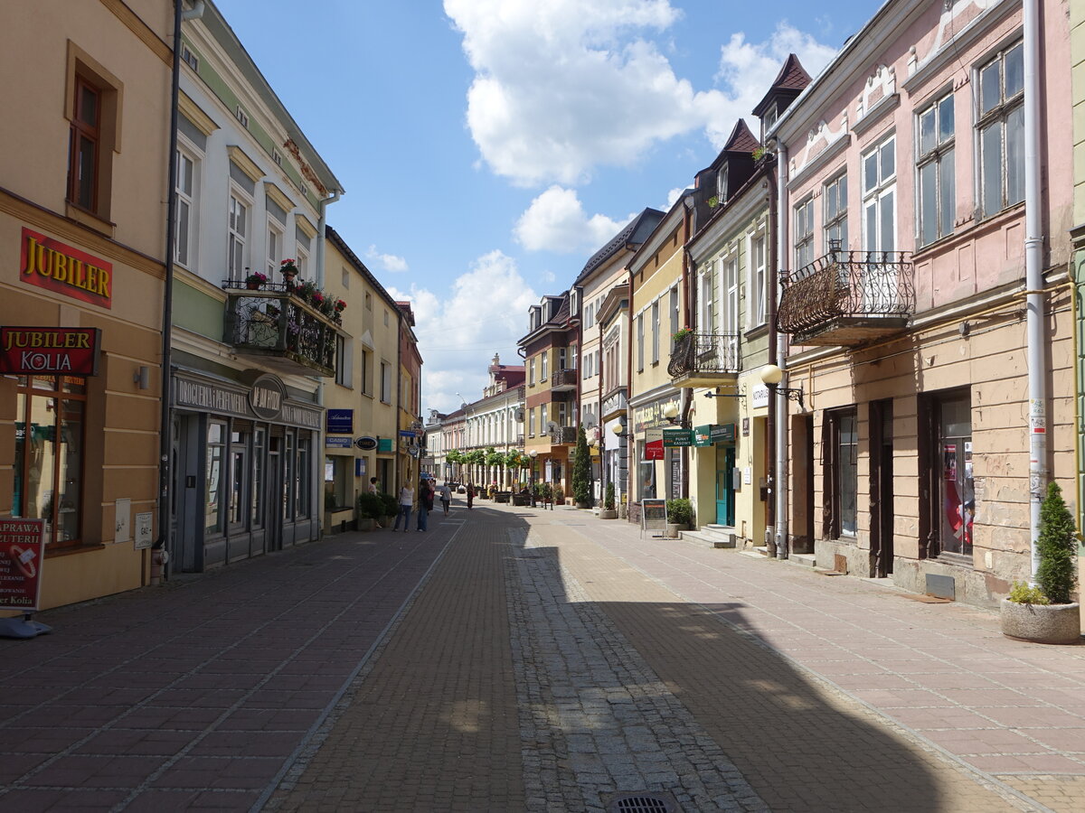 Sanok, historische Huser in der Grodka Strae (17.06.2021)