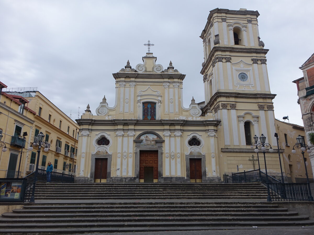 Sant Agnello, Pfarrkirche St. Prisco e Agnello am Corso Italia (25.02.2023)