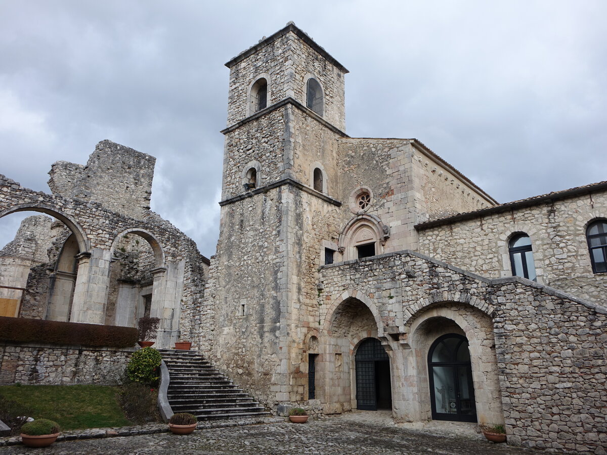 Sant Angelo dei Lombardi, Abbazia del Goleto, gegrndet 1135 (26.02.2023)