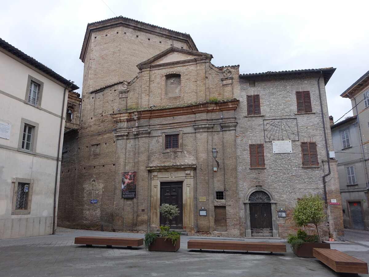 Sant Angelo in Vado, Pfarrkirche St. Filippo in der Via Maremma (01.04.2022)