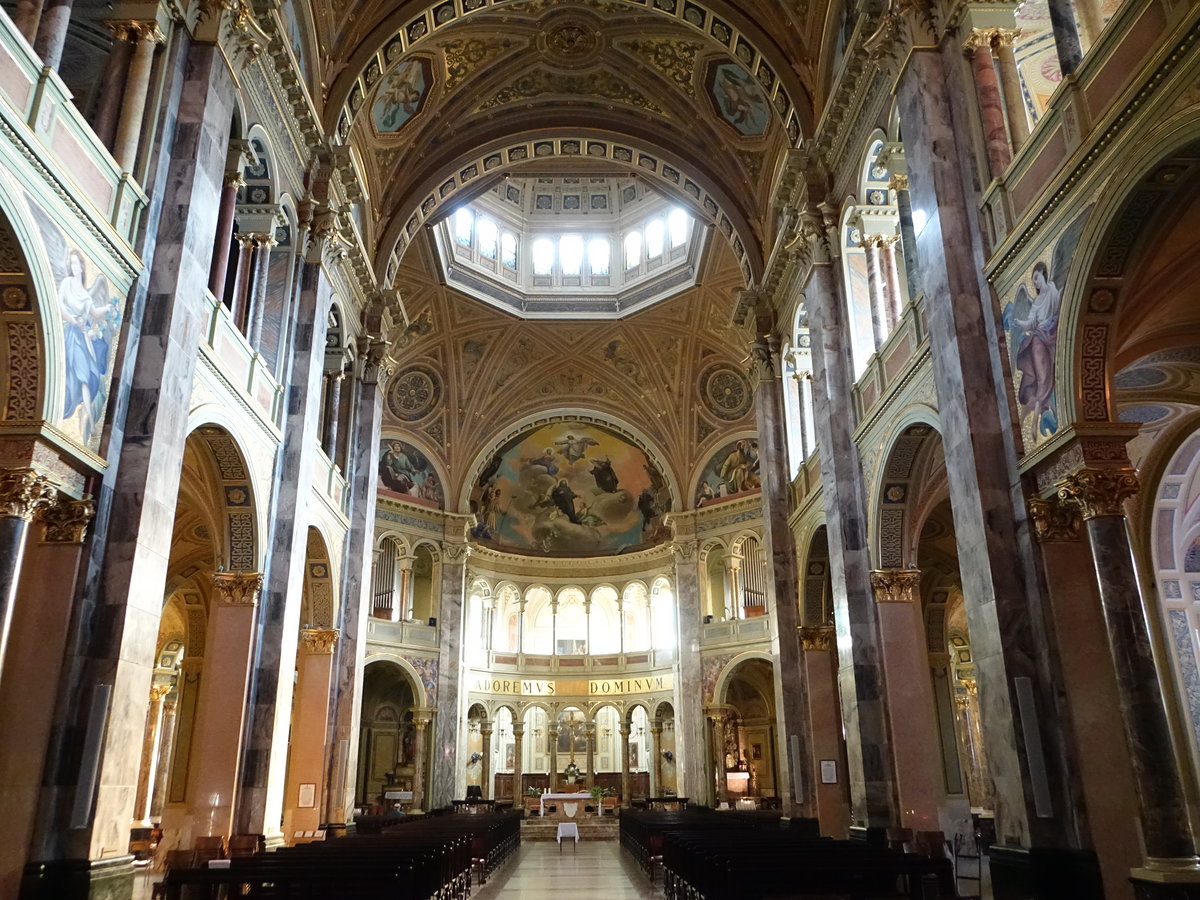 Sant’Angelo Lodigiano, Innenraum der San Antonio Kirche (01.10.2018)