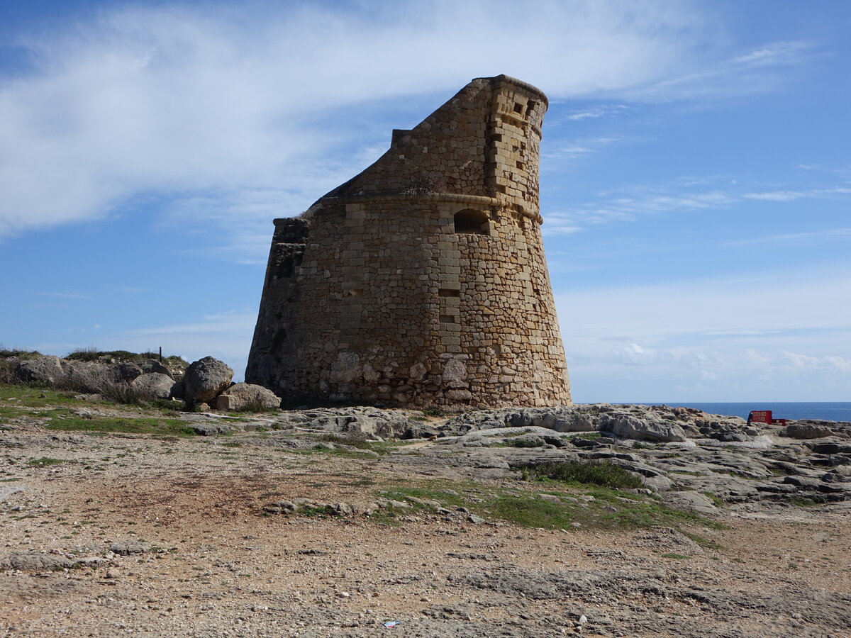 Santa Cesarea Terme, Torre Miggiano an der Via Umberto (03.03.2023)