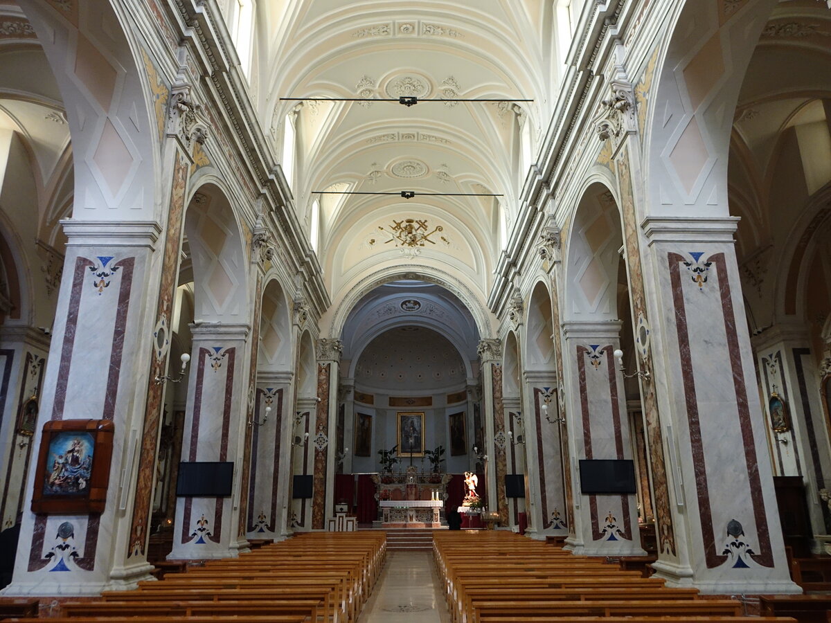 Santeramo in Colle, Innenraum der Pfarrkirche St. Erasmo (29.09.2022)