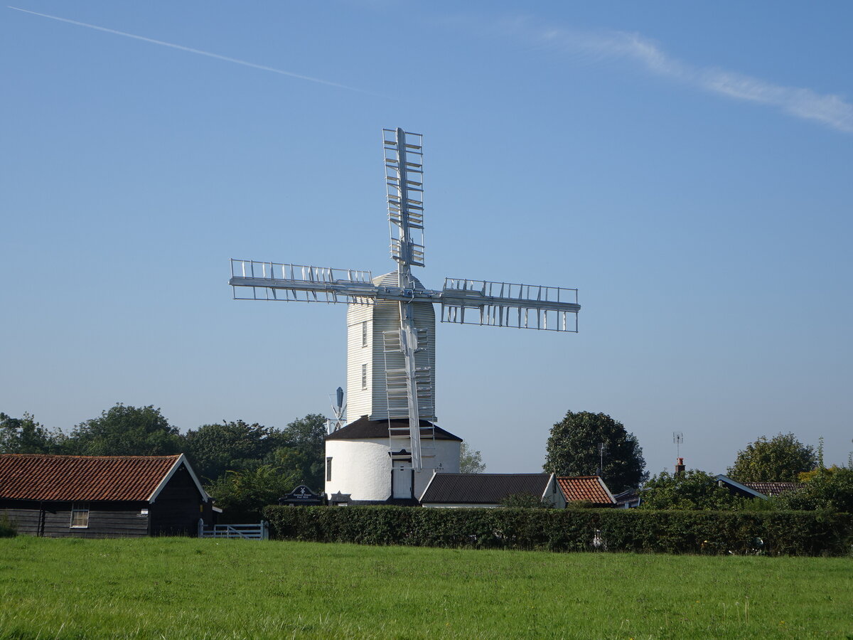 Saxtead Green Post Mill, Bockwindmhle von 1796 (07.09.2023)