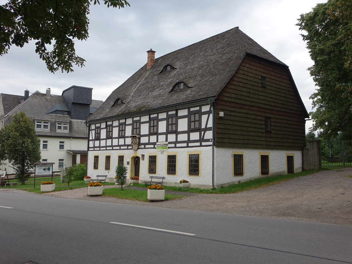 Sayda, Heimatmuseum im ehem. St. Johannis Hospital, erbaut 1508 durch Caspar von Schnberg (18.09.2023)