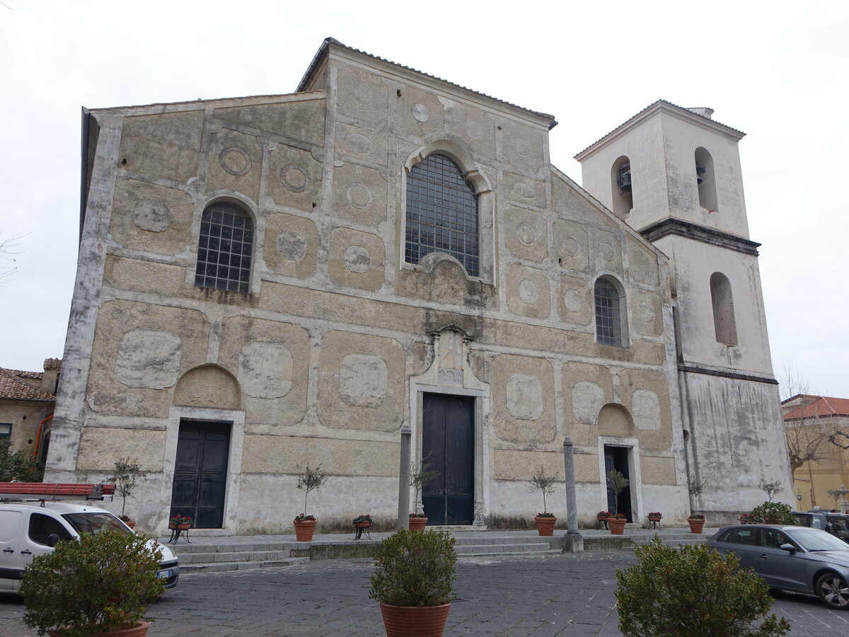 Scala, Dom San Lorenzo, erbaut im 12. Jahrhundert, romanisches Portal (25.02.2023)