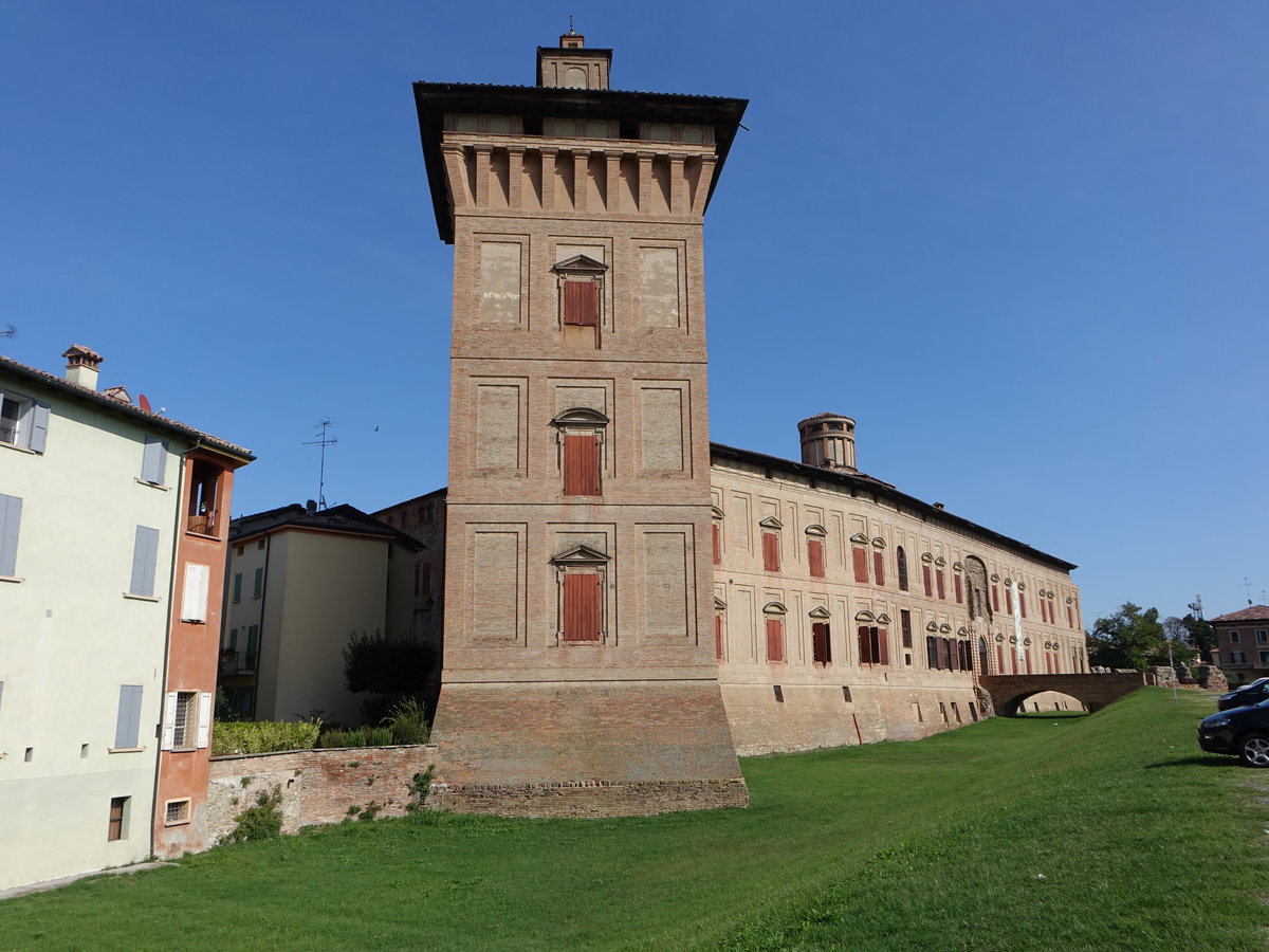 Scandiano, Rocca dei Boiardo, erbaut ab 1262, in der Renissance umgebaut (21.09.2019)