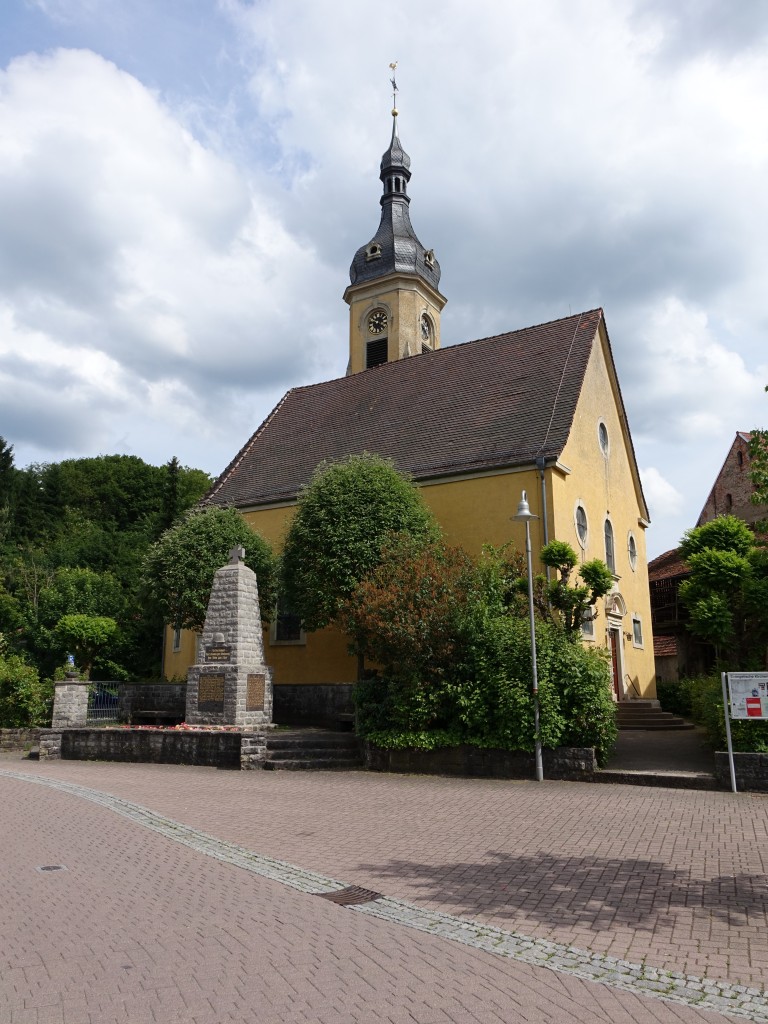 Schatthausen, Ev. Kirche, erbaut von 1746 bis 1749 (31.05.2015)