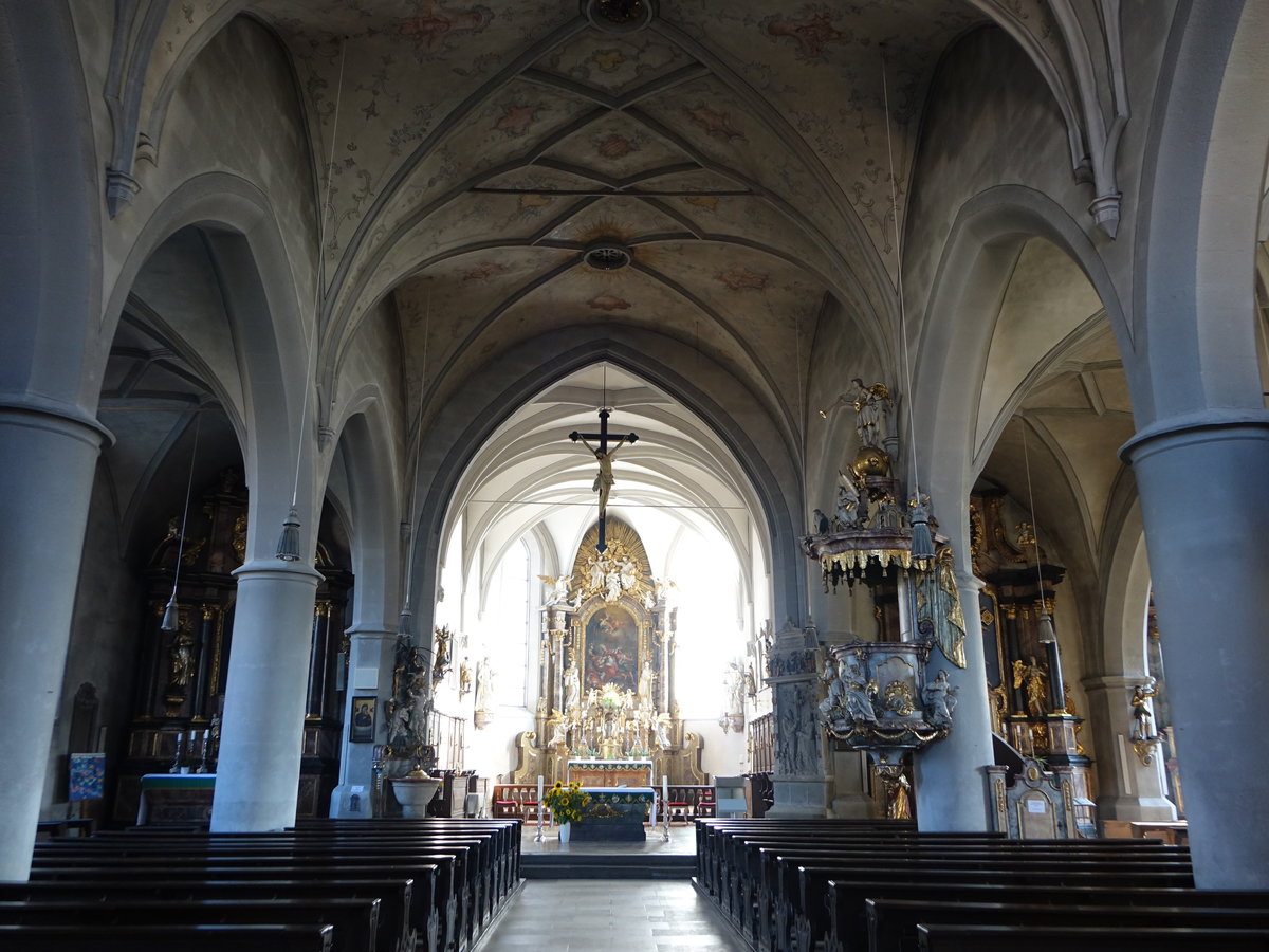 Schesslitz, Innenraum der kath. Pfarrkirche St. Kilian (13.10.2018)