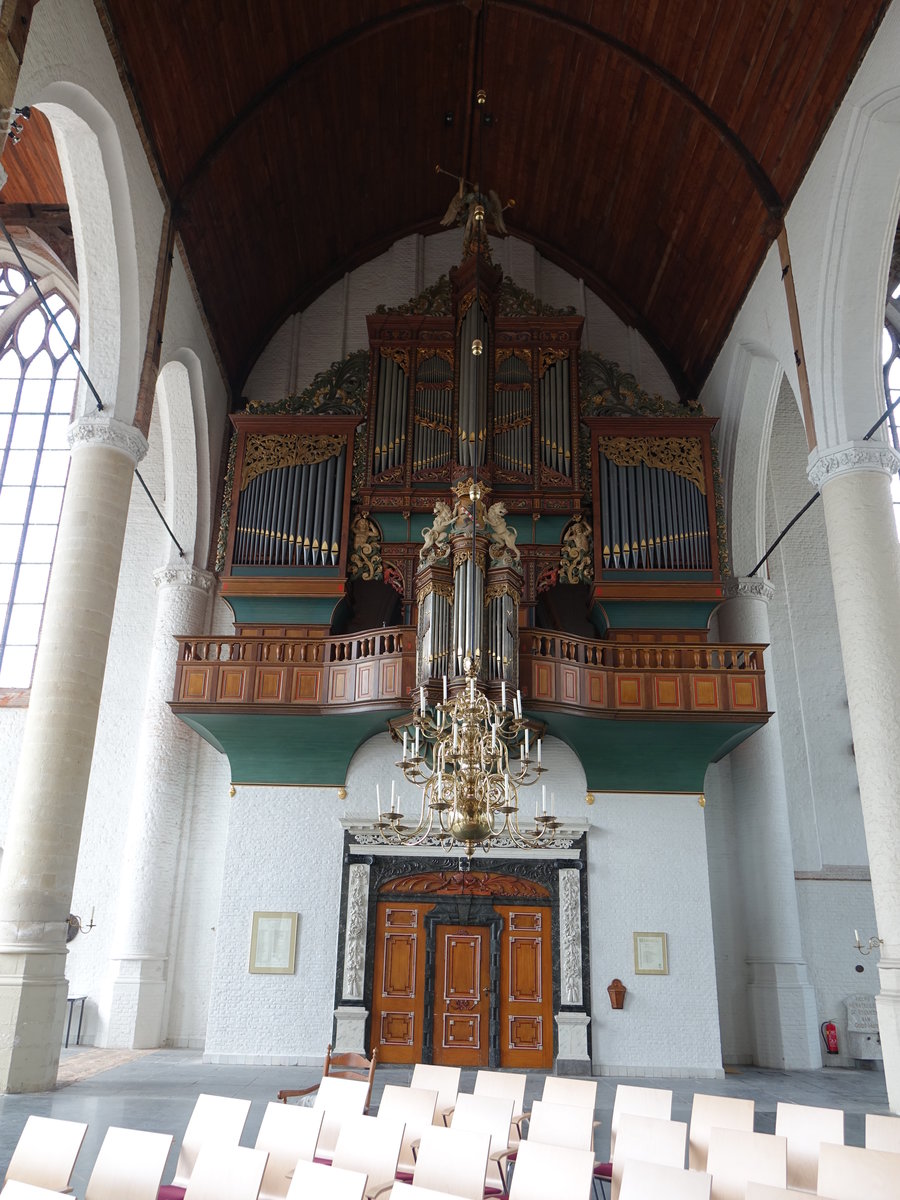Schiedam, Orgelempore in der St. Jans Kirche (11.05.2016)