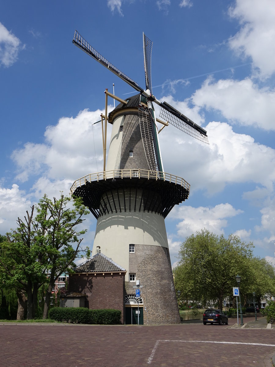 Schiedam, Windmhle de drie Koornbloenen, erbaut 1770 (11.05.2016)