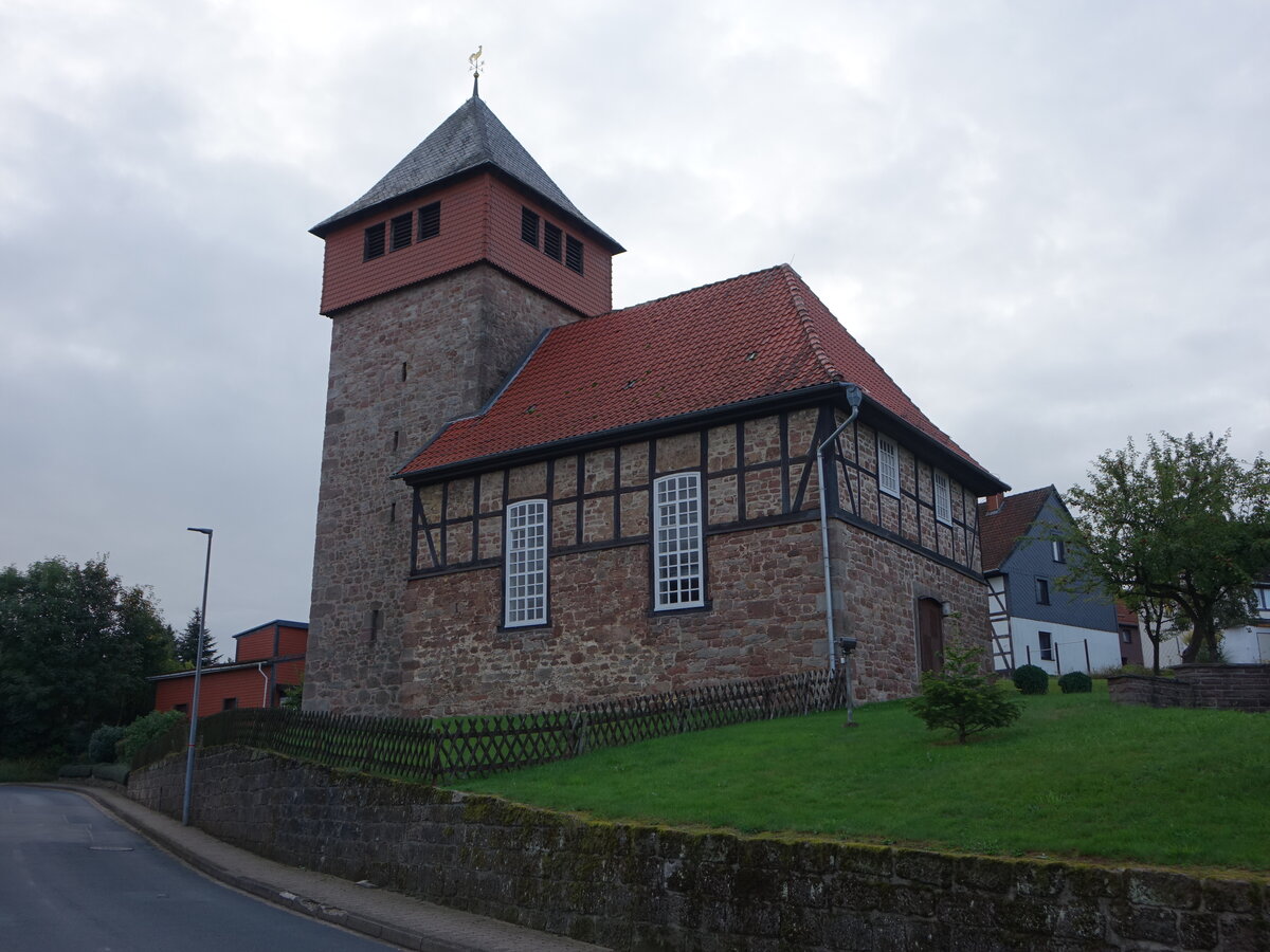 Schlarpe, evangelische Wehrkirche, Langhaus erbaut 1771 (01.10.2023)