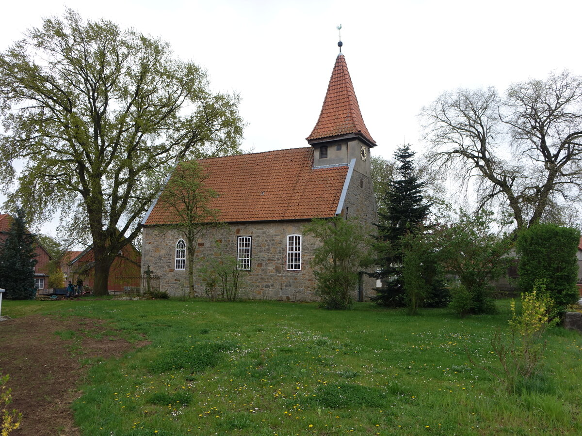 Schliekum, Christophoruskapelle in der Wasserstrae, erbaut im 15. Jahrhundert (19.04.2025)