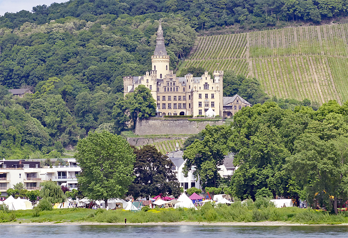 Schloss Arenfels, Schlossanlage oberhalb von Bad Hnningen/Rhein - 21.05.2018