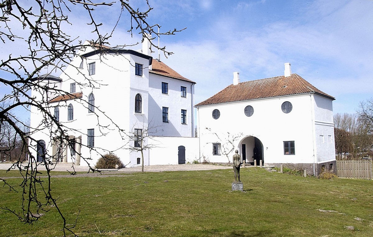 Schloss Brundlund in Aabenraa (Apenrade) in Snderjylland / Nordschleswig. Aufnahme: Mrz 2003.