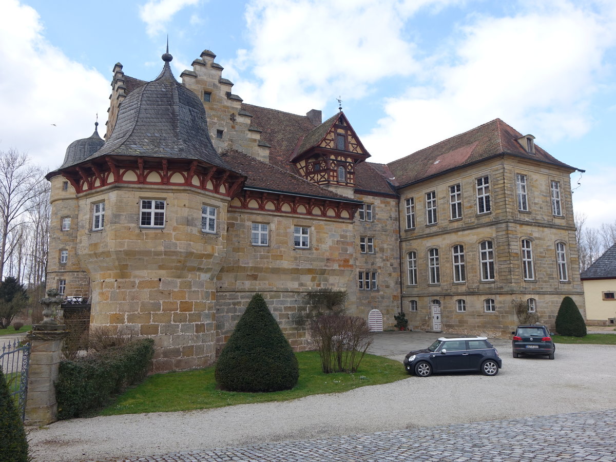 Schloss Eyrichshof, seit dem 14. Jahrhundert im Besitz der Freiherren von Rotenhan (24.03.2016)