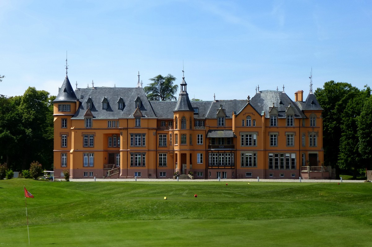 Schlo Homburg, erhielt das heutige Aussehen durch Umbauten in den Jahren 1880 und 1901, Mai 2014