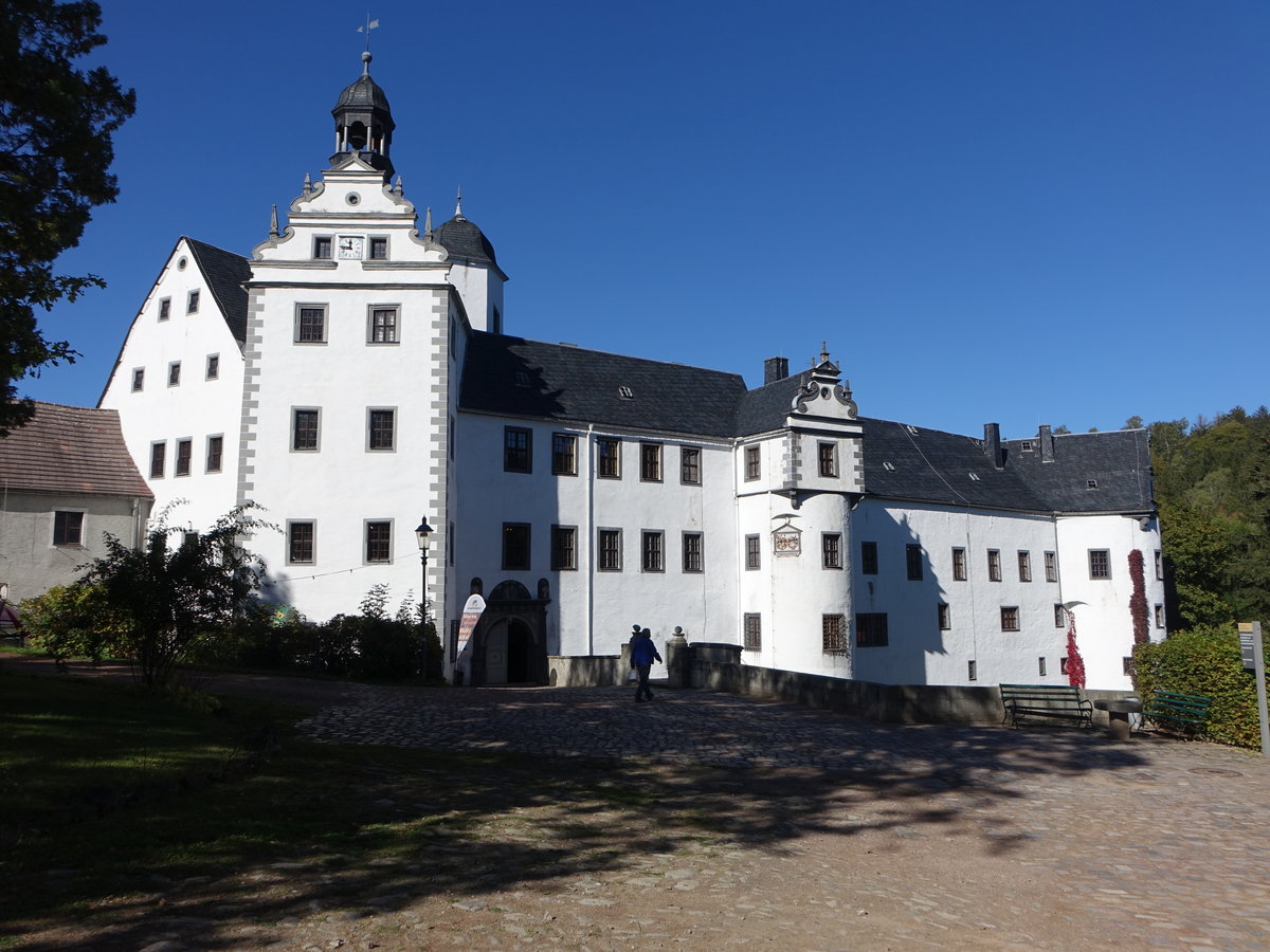 Schloss Lauenstein, Renaissanceschloss erbaut im 16. Jahrhundert (04.10.2020)