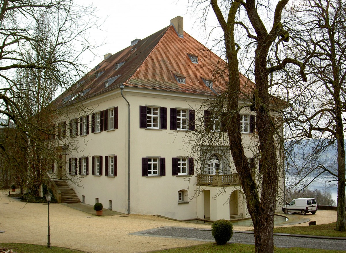 Schloss Marbach auf der Halbinsel Hri am Untersee, neu erbaut 1829 durch Graf de 
Grimaudet (23.02.2014)