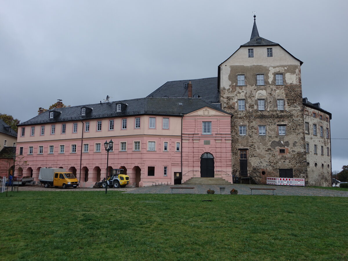 Schloss Mhltroff, erbaut ab 1349, Hauptbau aus dem 17. Jahrhundert (19.10.2022)