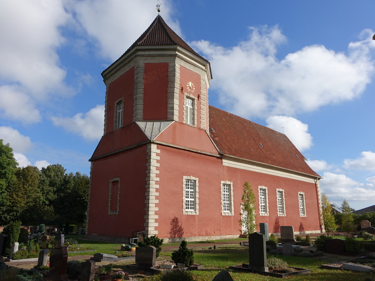 Schloss Ricklingen, evangelische Kirche, Barockkirche aus dem 17. Jahrhundert (07.10.2021)