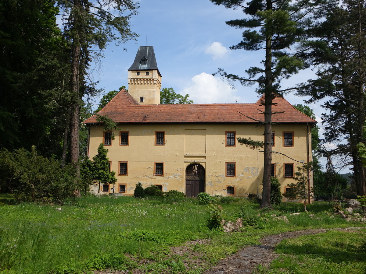 Schloss Skvoretice, erbaut Mitte des 16. Jahrhunderts fr Johann d. J. von Kalenitz (25.05.2019)